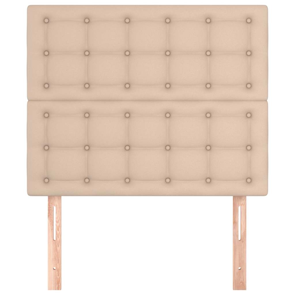 Műbőr fejtámla cappuccino színben 90x5x118/128 cm 3