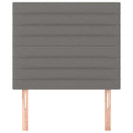 Sötétszürke szövet fejtámla 90x5x118/128 cm 3