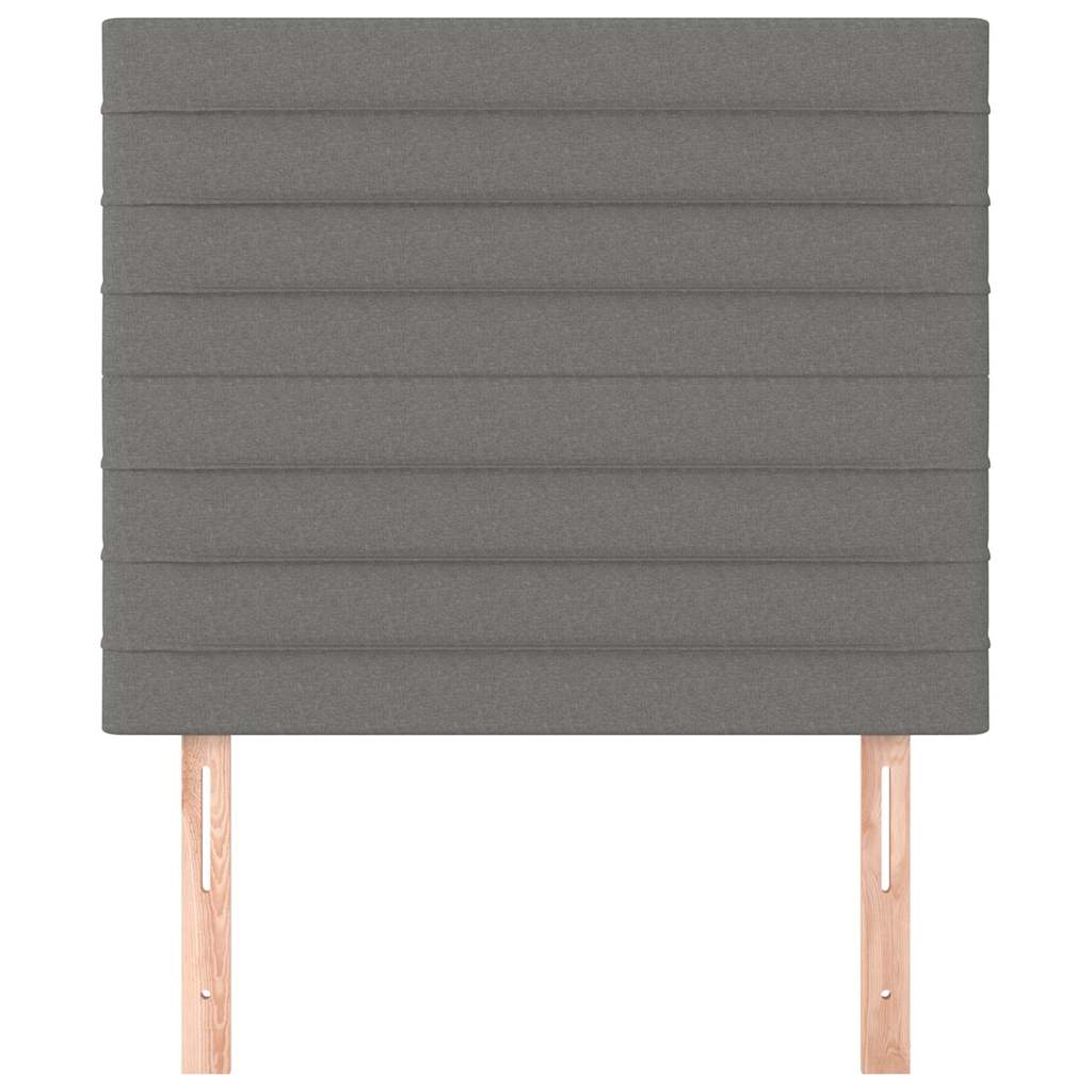 Sötétszürke szövet fejtámla 90x5x118/128 cm 3