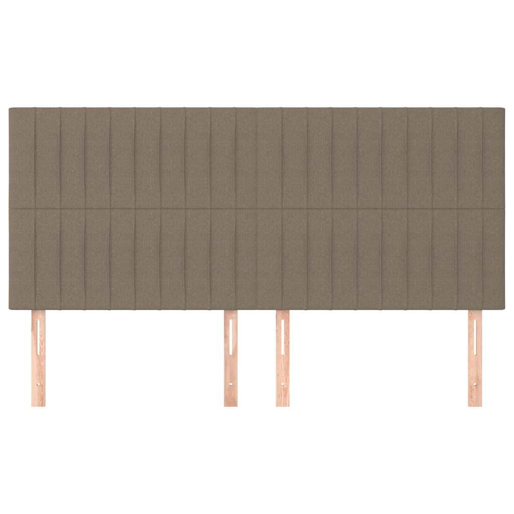Bézs színű szövet fejtámla 160 x 5 x 118/128 cm 3