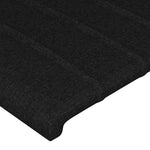Fekete szövet fejtámla 180x5x118/128 cm 4