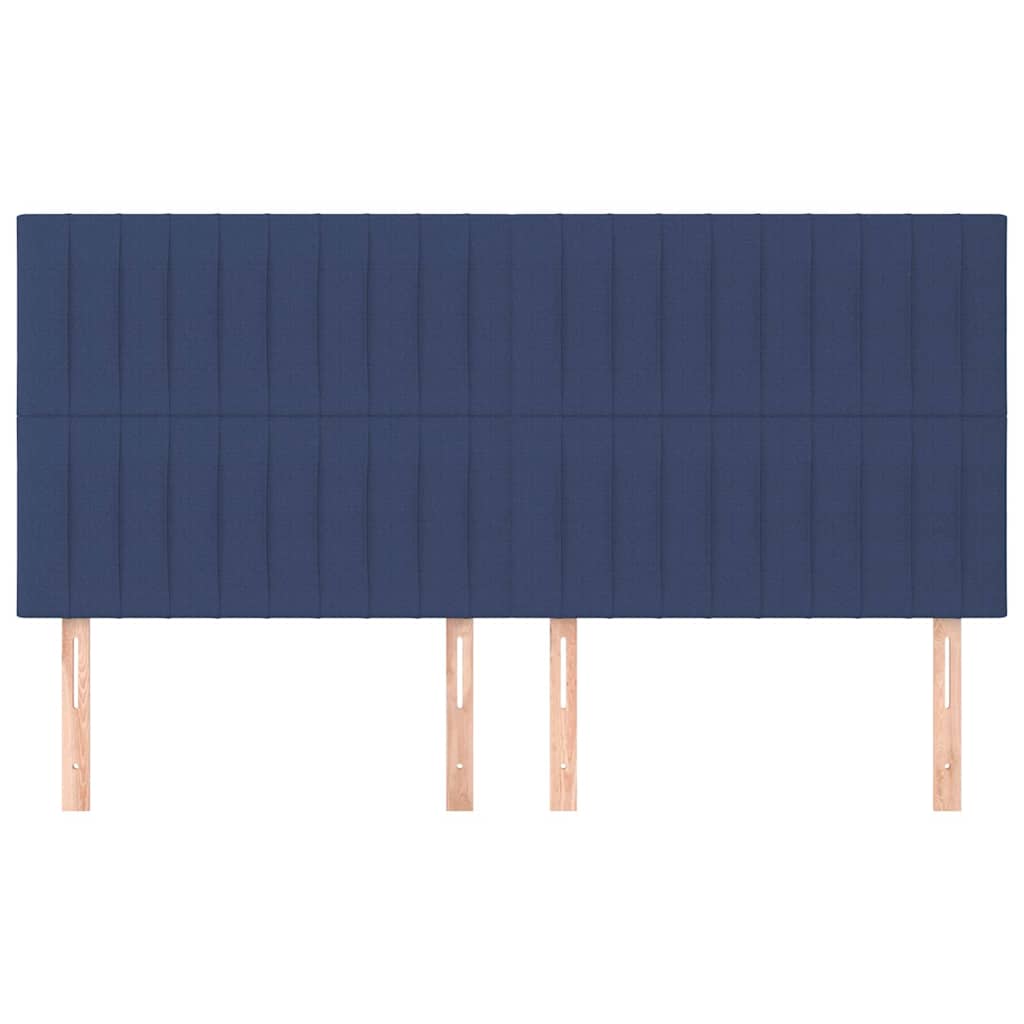 Kék szövet fejtámla 180x5x118/128 cm 3