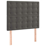 Sötétszürke bársony fejtámla 90x5x118/128 cm 2