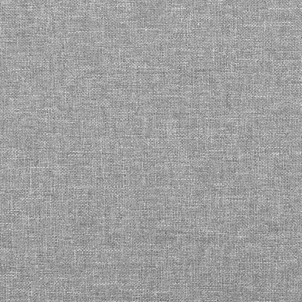 Világosszürke szövet fejtámla szárnyakkal 147x23x78/88 cm 8