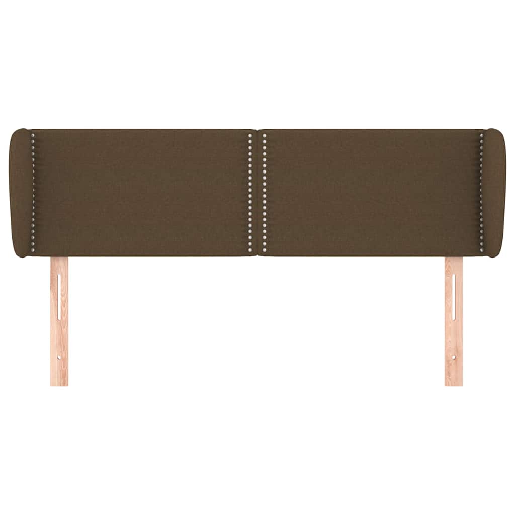 Sötétbarna szövet fejtámla 147x23x78/88 cm 3