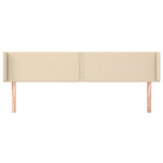 Krémszínű szövet fejtámla 183x16x78/88 cm 3
