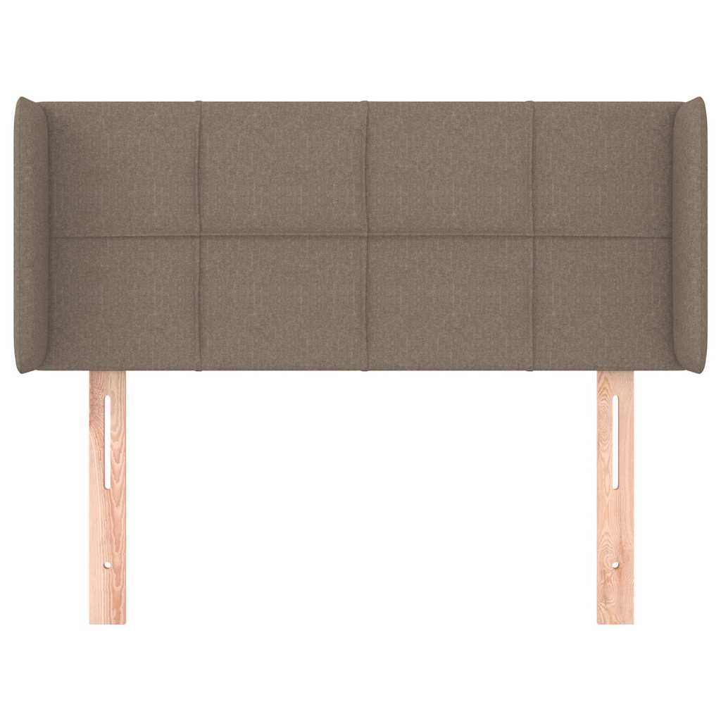 Tópszínű szövet fejtámla 83x16x78/88 cm 3