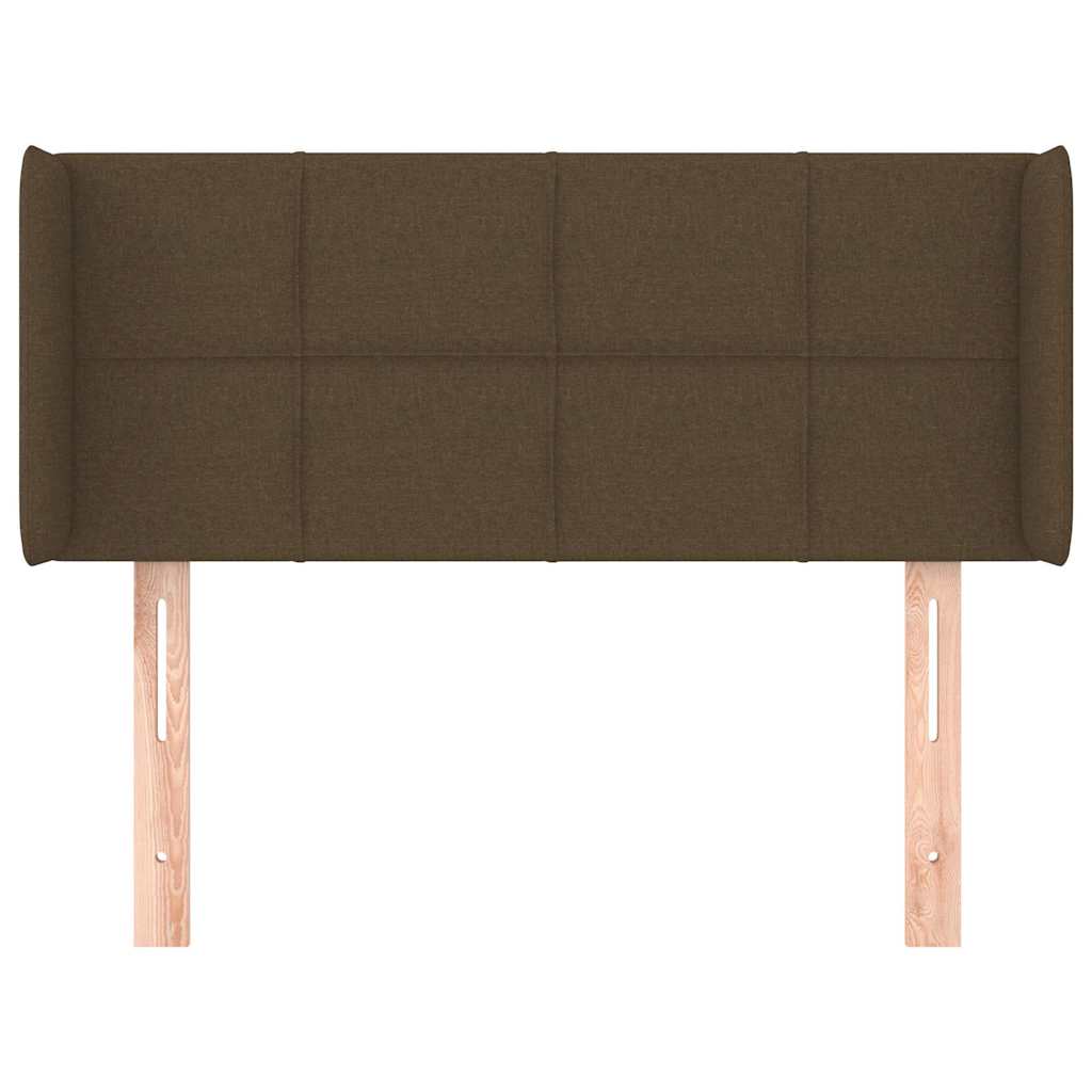 Sötétbarna szövet fejtámla 103x16x78/88 cm 3