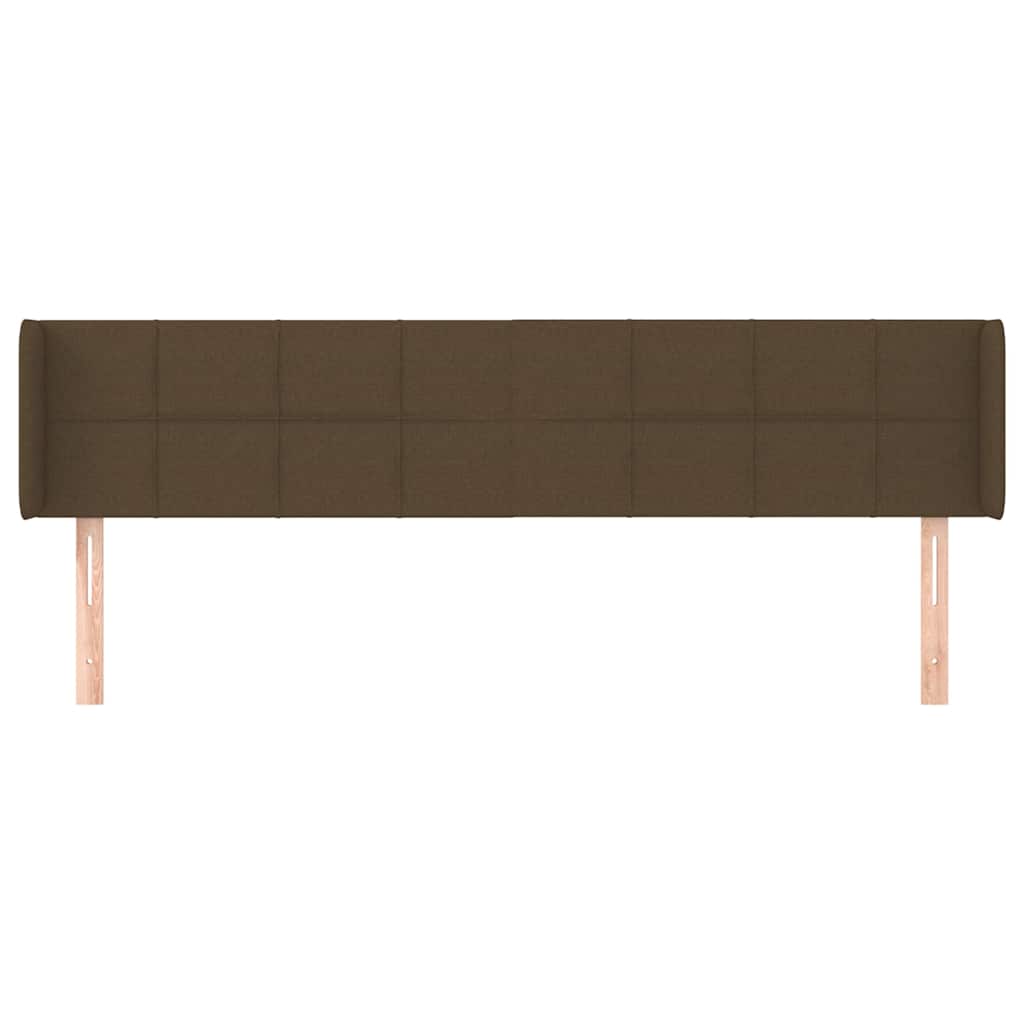 Sötétbarna szövet fejtámla 163x16x78/88 cm 3