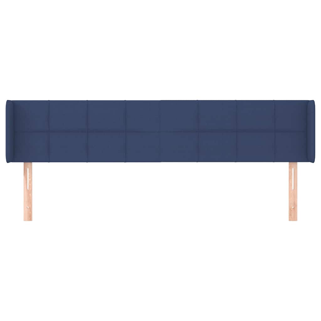 Kék szövet fejtámla 203x16x78/88 cm 3