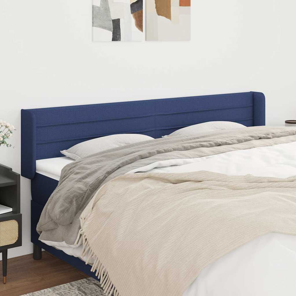 Kék szövet fejtámla 203x16x78/88 cm