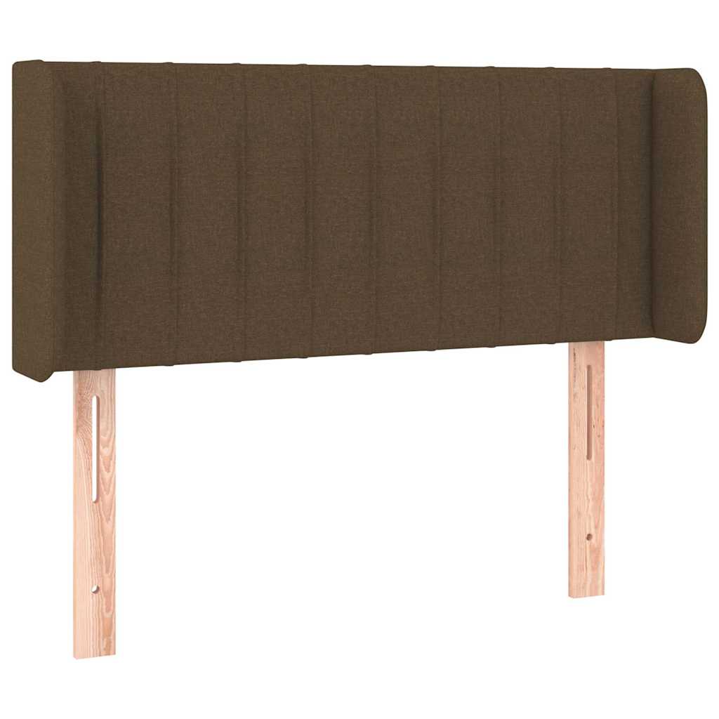 Sötétbarna szövet fejtámla 93x16x78/88 cm 2
