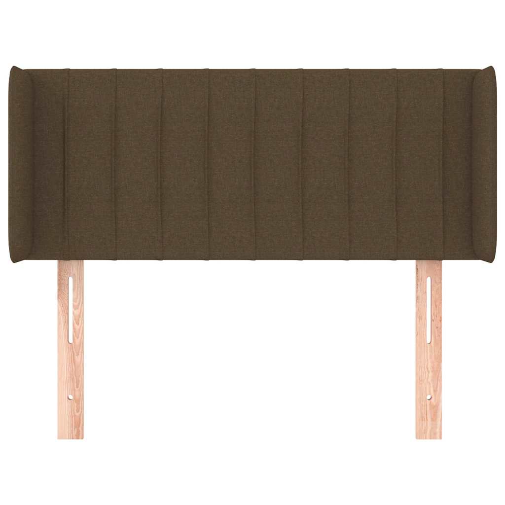 Sötétbarna szövet fejtámla 93x16x78/88 cm 3