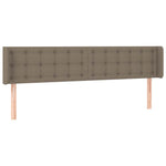 Tópszínű szövet fejtámla szárnyakkal 183x16x78/88 cm 2