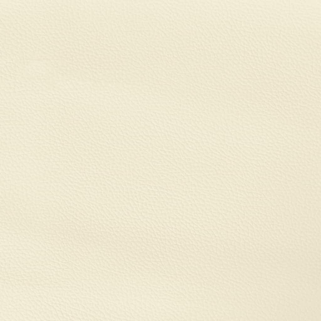 Krémszínű műbőr fejtámla szárnyakkal 103x16x118/128 cm 6