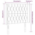 Sötétzöld bársony fejtámla szárnyakkal 93x16x118/128 cm 7
