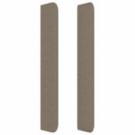 Tópszínű szövet fejtámla szárnyakkal 103x16x118/128 cm 4