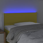 Zöld szövet LED-es fejtámla 80 x 5 x 78/88 cm 3