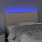Fekete műbőr LED-es fejtámla 90 x 5 x 78/88 cm 3