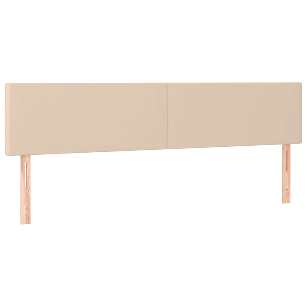 Cappuccino színű műbőr LED-es fejtámla 200 x 5 x 78/88 cm 4