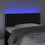 Fekete bársony LED-es fejtámla 100x5x78/88 cm 3