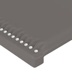 Szürke műbőr LED-es fejtámla 200 x 5 x 78/88 cm 5