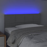 Világosszürke szövet LED-es fejtámla 80 x 5 x 78/88 cm 3