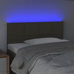 Tópszínű szövet LED-es fejtámla 80 x 5 x 78/88 cm 3