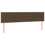 Sötétbarna szövet LED-es fejtámla 200x5x78/88 cm 4