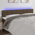 Tópszínű szövet LED-es fejtámla 200x5x78/88 cm