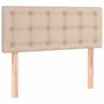 Cappuccino színű műbőr LED-es fejtámla 80 x 5 x 78/88 cm 4