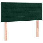 Sötétzöld bársony LED-es fejtámla 100x5x78/88 cm 4