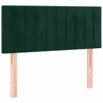 Sötétzöld bársony LED-es fejtámla 100x5x78/88 cm 4