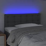 Sötétszürke szövet LED-es fejtámla 80 x 5 x 78/88 cm 3