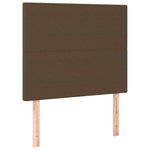 Sötétbarna szövet LED-es fejtámla 90x5x118/128 cm 4