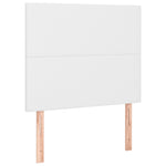 Fehér műbőr LED-es fejtámla 100x5x118/128 cm 4