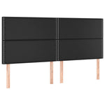 Fekete műbőr LED-es fejtámla 180x5x118/128 cm 4