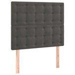 Sötétszürke bársony LED-es fejtámla 100x5x118/128 cm 4