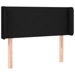 Fekete szövet LED-es fejtámla 83 x 16 x 78/88 cm 3