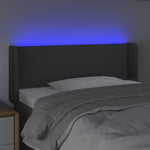 Sötétszürke szövet LED-es fejtámla 93 x 16 x 78/88 cm 4