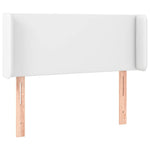 Fehér műbőr LED-es fejtámla 93x16x78/88 cm 3