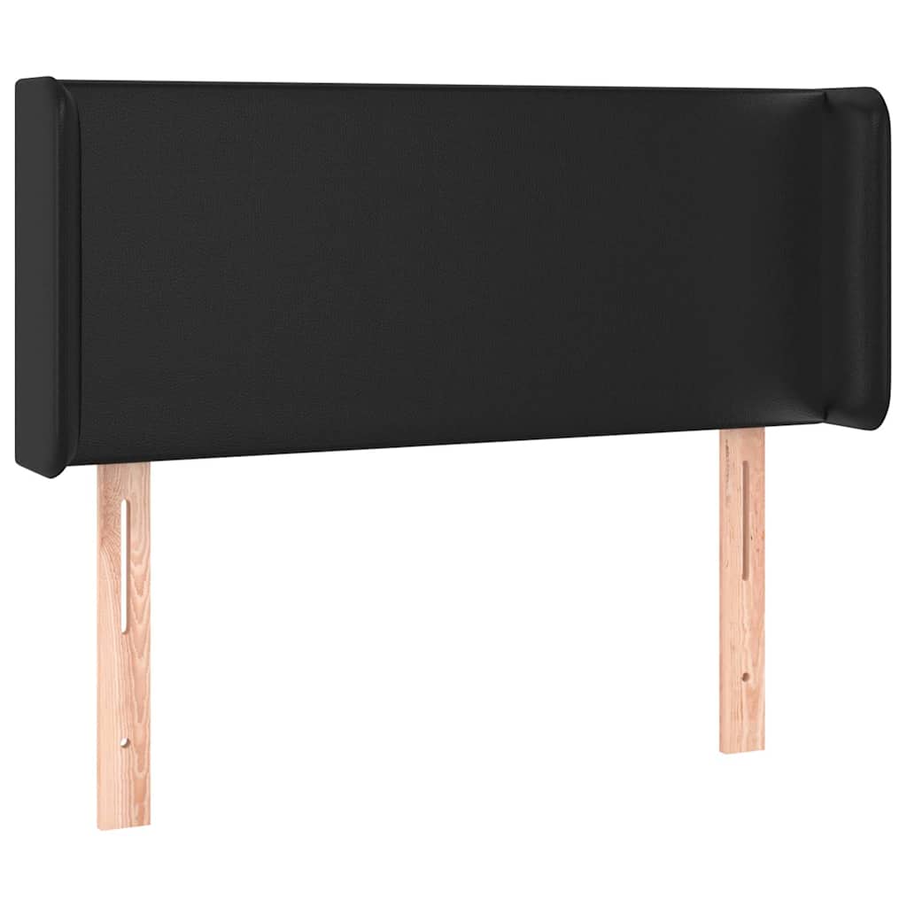 Fekete műbőr LED-es fejtámla 103 x 16 x 78/88 cm 3