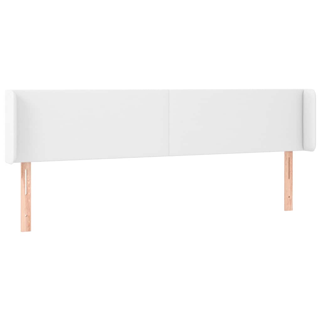Fehér műbőr LED-es fejtámla 203x16x78/88 cm 3