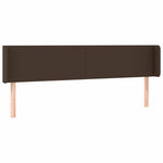 Barna műbőr LED-es fejtámla 203x16x78/88 cm 3