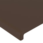 Barna műbőr LED-es fejtámla 203x16x78/88 cm 5
