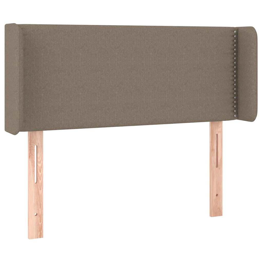 Tópszínű szövet LED-es fejtámla 93 x 16 x 78/88 cm 3