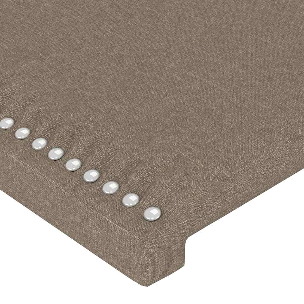 Tópszínű szövet LED-es fejtámla 93 x 16 x 78/88 cm 5