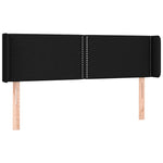 Fekete szövet LED-es fejtámla 147 x 16 x 78/88 cm 3