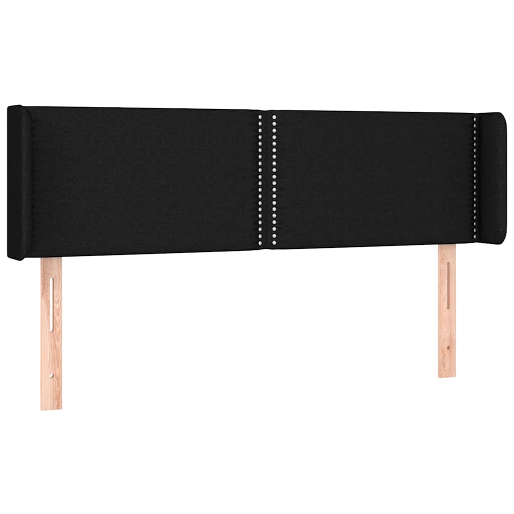 Fekete szövet LED-es fejtámla 147 x 16 x 78/88 cm 3
