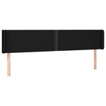 Fekete szövet LED-es fejtámla 203 x 16 x 78/88 cm 3
